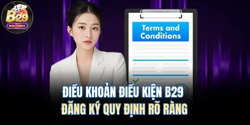 Điều khoản điều kiện B29 đăng ký quy định rõ ràng